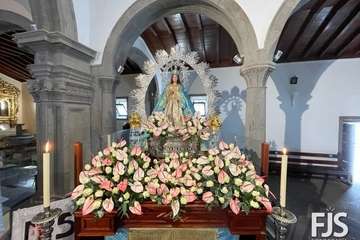 La Inmaculada Concepción, lista para la procesión de este miércoles en Jinámar/Francisco Javier Santana.
